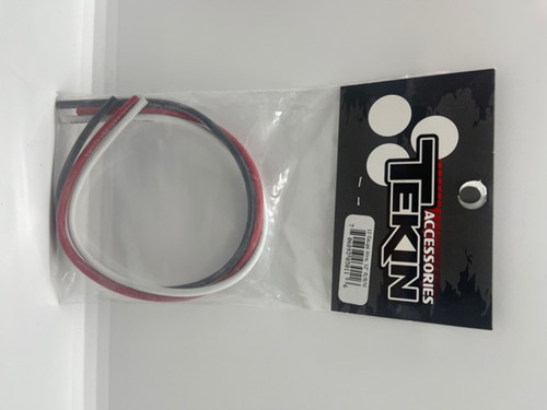 Tekin 12awg Silicon Power Wire Pack (Black/Red/White) (12") (TEKTT3011)