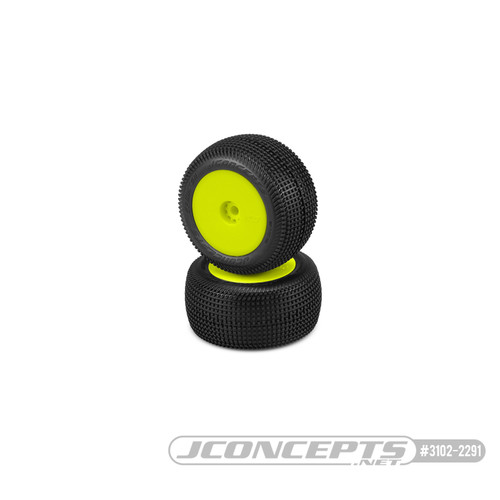 JConcepts Mini-T 2.0 Sprinter Pre-Mounted Rear Tires (Yellow) (2) (Green) (JCO3102-2291) JConcepts Mini-T 2.0 Sprinter Pre-Mounted Rear Tires (Yellow) (2) (Green) (JCO3102-2291)