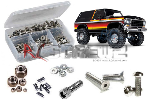 RC Screwz Traxxas TRX-4 Bronco Stainless Steel Screw Kit (RCZTRA085) RC Screwz Traxxas TRX-4 Bronco Stainless Steel Screw Kit (RCZTRA085)