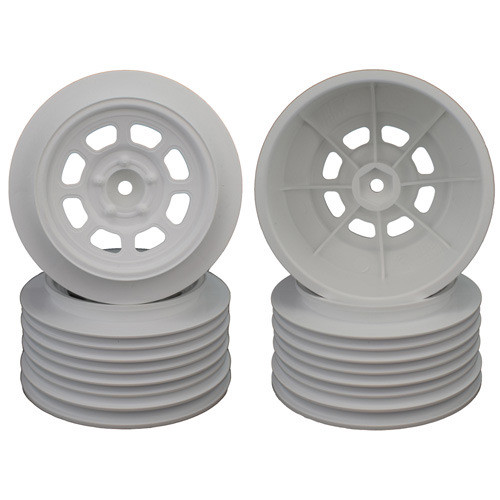 DE Racing Speedway Short Course Wheels (White) (4) (21.5mm Backspace) (Slash Rear) w/12mm Hex (DER-DS4-RW) DE Racing Speedway Short Course Wheels (White) (4) (21.5mm Backspace) (Slash Rear) w/12mm Hex (DER-DS4-RW)