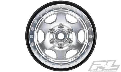 Pro-Line Crestline 1.9" Aluminum Composite Internal Bead-Loc Wheels (Silver) (2) (PRO2791-00) Pro-Line Crestline 1.9" Aluminum Composite Internal Bead-Loc Wheels (Silver) (2) (PRO2791-00)