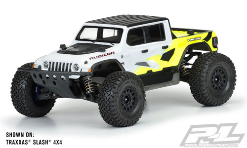 Pro-Line Jeep Gladiator Rubicon Body (Clear) (Slash/Slash 4x4) (PRO3542-00) Pro-Line Jeep Gladiator Rubicon Body (Clear) (Slash/Slash 4x4) (PRO3542-00)