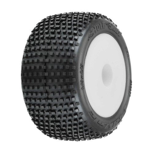Pro-Line Mini-T 2.0 Hole Shot Pre-Mounted Tires w/8mm Hex (White) (2) (M3) (PRO10177-13) Pro-Line Mini-T 2.0 Hole Shot Pre-Mounted Tires w/8mm Hex (White) (2) (M3) (PRO10177-13)