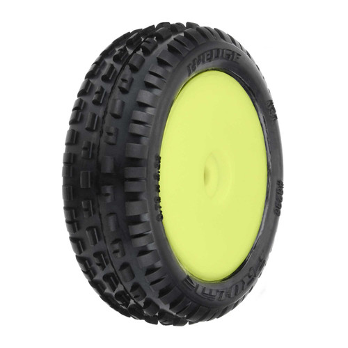 Pro-Line Losi Mini B Pre-Mounted Front Wedge Carpet Tires (Yellow) (PRO8298-12) Pro-Line Losi Mini B Pre-Mounted Front Wedge Carpet Tires (Yellow) (PRO8298-12)
