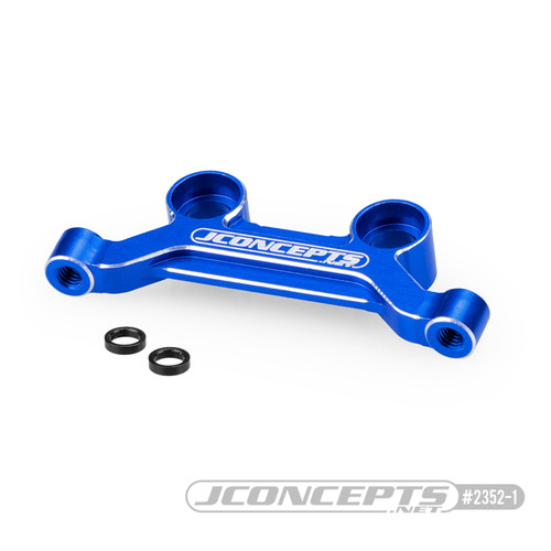 JConcepts Aluminum Steering Rack (DR10) (Blue) (JCO2352-1) JConcepts Aluminum Steering Rack (DR10) (Blue) (JCO2352-1)