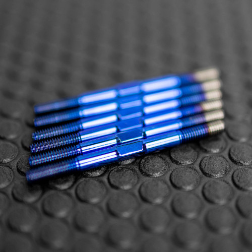 1UP Racing TLR 22 5.0 Pro Duty Titanium Turnbuckle Set (Triple Polished Dark Blue) (1UP740903) 1UP Racing TLR 22 5.0 Pro Duty Titanium Turnbuckle Set (Triple Polished Dark Blue) (1UP740903)