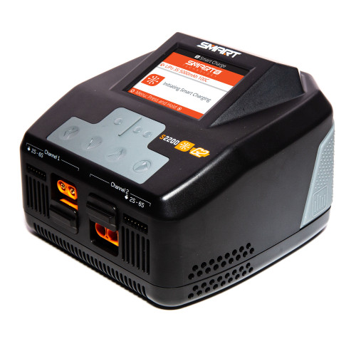 Spektrum RC S2200 G2 AC LiPo Smart Charger (6S/20A/200W x2) (SPMXC2010) Spektrum RC S2200 G2 AC LiPo Smart Charger (6S/20A/200W x2) (SPMXC2010)