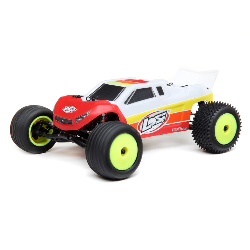 Losi Mini-T 2.0 1/18 RTR 2WD Brushless Stadium Truck (Red) w/2.4GHz Radio, Battery & Charger (LOS01019T1)