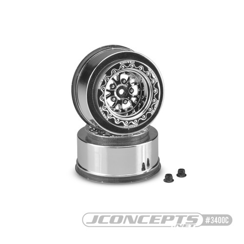 JConcepts Tactic Street Eliminator Rear Drag Racing Wheels (2) (Chrome) w/12mm Hex (JCO3400C) JConcepts Tactic Street Eliminator Rear Drag Racing Wheels (2) (Chrome) w/12mm Hex (JCO3400C)
