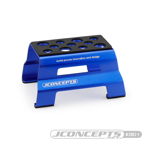 JConcepts Metal Car Stand (Blue) (JCO2903-1) JConcepts Metal Car Stand (Blue) (JCO2903-1)