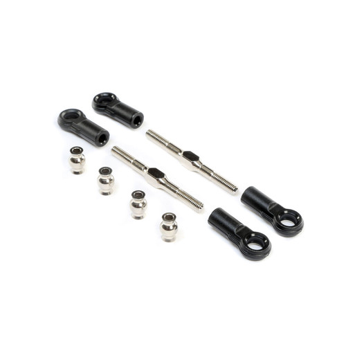 Team Losi Racing 8IGHT-X 4x50mm Turnbuckle w/Rod Ends (2) (TLR244058)
