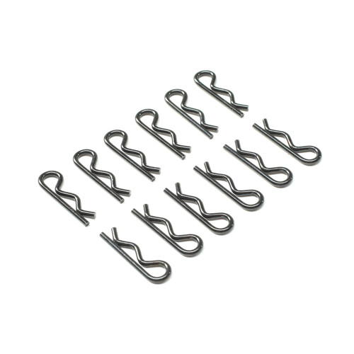 Team Losi Racing Small Body Clips (12) (Black) (TLR245007) Team Losi Racing Small Body Clips (12) (Black) (TLR245007)