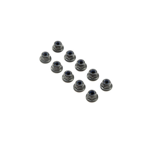 Team Losi Racing M3 Flanged Lock Nuts (10) (TLR245016) Team Losi Racing M3 Flanged Lock Nuts (10) (TLR245016)