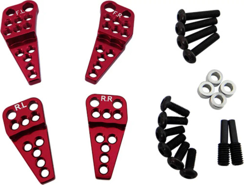 Hot Racing Axial SCX10 II Adjustable Offset Multi Shock Mount (Red) (HRASCXT28M02) Hot Racing Axial SCX10 II Adjustable Offset Multi Shock Mount (Red) (HRASCXT28M02)