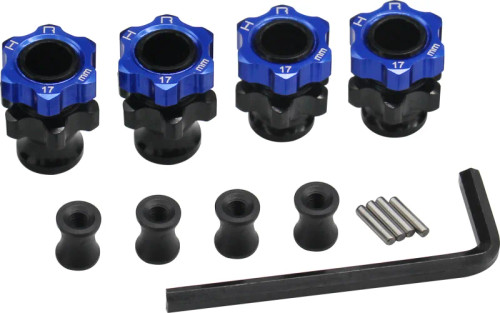 Hot Racing Traxxas Slash 17mm Aluminum Hubs (F+3mm) (HRATE117FL)