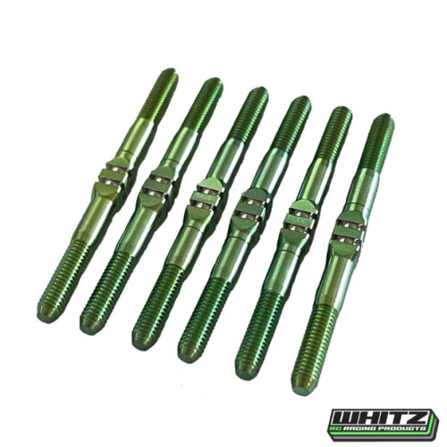 Whitz Racing Products HyperMax B74.2/B74.2D 3.5mm Titanium Turnbuckle Kit (Green) (WRP-AEB742-HM3) Whitz Racing Products HyperMax B74.2/B74.2D 3.5mm Titanium Turnbuckle Kit (Green) (WRP-AEB742-HM3)