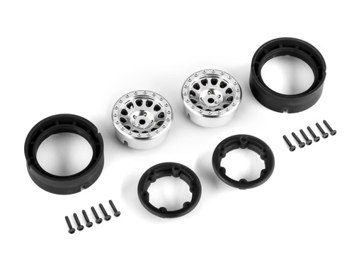 Traxxas TRX-4M 1.0 Method 105 Beadlock Race Wheels (Satin Chrome) (2) (TRA9781-SATIN) Traxxas TRX-4M 1.0 Method 105 Beadlock Race Wheels (Satin Chrome) (2) (TRA9781-SATIN)