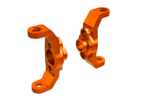 Traxxas TRX4M Aluminum Caster Blocks (Orange) (TRA9733-ORNG)
