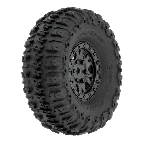 Pro-Line SCX24 1.0" Trencher Pre-Mounted Tires w/Impulse Wheels (Black) (4) (Medium) (PRO10209-10) Pro-Line SCX24 1.0" Trencher Pre-Mounted Tires w/Impulse Wheels (Black) (4) (Medium) (PRO10209-10)
