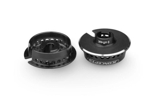 JConcepts 13mm Fin Aluminum 0mm Off-Set Shock Spring Cup (Black) (2) (JCO2721-2) JConcepts 13mm Fin Aluminum 0mm Off-Set Shock Spring Cup (Black) (2) (JCO2721-2)