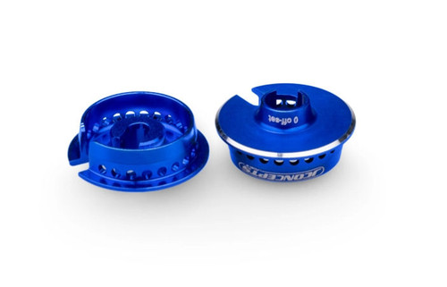 JConcepts 13mm Fin Aluminum 0mm Off-Set Shock Spring Cup (Blue) (2) (JCO2721-1) JConcepts 13mm Fin Aluminum 0mm Off-Set Shock Spring Cup (Blue) (2) (JCO2721-1)
