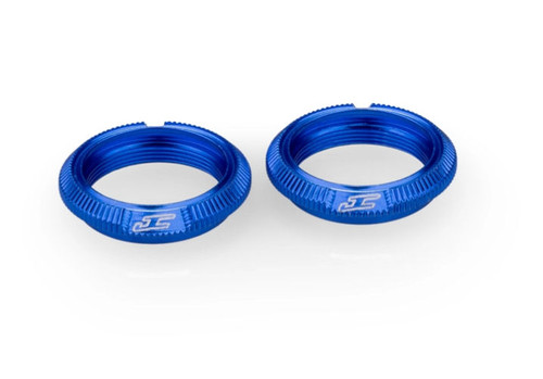 JConcepts Fin Aluminum 13mm Shock Collar (Blue) (2) (JCO2702-1) JConcepts Fin Aluminum 13mm Shock Collar (Blue) (2) (JCO2702-1)