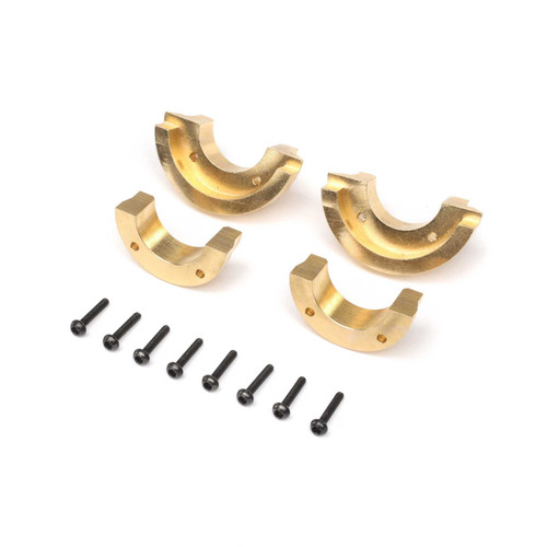 Axial SCX24/AX24 Brass Knuckle Weights (4) (28.8g) (AXI302004) Axial SCX24/AX24 Brass Knuckle Weights (4) (28.8g) (AXI302004)