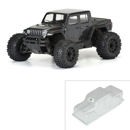 Pro-Line Jeep Gladiator Rubicon 1/10 Truck Body (Clear) (Stampede/Granite) (PRO3575-00)