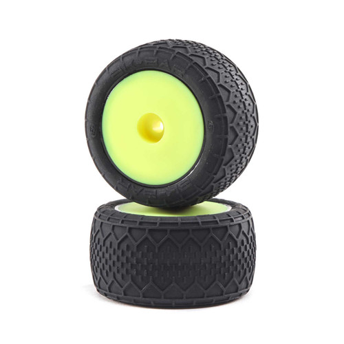 Losi Mini-T 2.0 BK Bar Pre-Mounted Tires (Yellow) (2) (LOS41008)