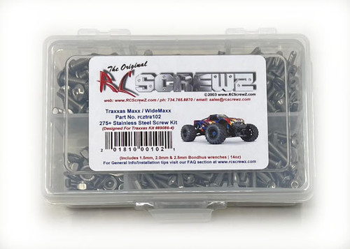 RC Screwz Traxxas Maxx/WideMaxx Stainless Steel Screw Kit (RCZTRA102) RC Screwz Traxxas Maxx/WideMaxx Stainless Steel Screw Kit (RCZTRA102)
