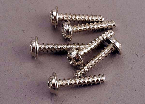 Traxxas 3x15 Self-Tapping Washerhead Screws (6) (TRA3288)