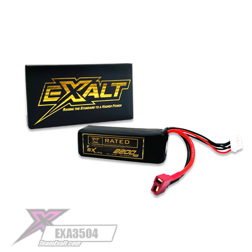 Exalt X-Rated 4S LiPo Battery Pack (14.8V/2200mAh) (Starter Box) w/T-Style Connector (EXA3504)