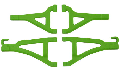 RPM Front Upper & Lower A-Arm Set (Green) (1/16 E-Revo) (RPM80694) RPM Front Upper & Lower A-Arm Set (Green) (1/16 E-Revo) (RPM80694)