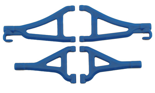 RPM Front Upper & Lower A-Arm Set (Blue) (1/16 E-Revo) (RPM80695) RPM Front Upper & Lower A-Arm Set (Blue) (1/16 E-Revo) (RPM80695)