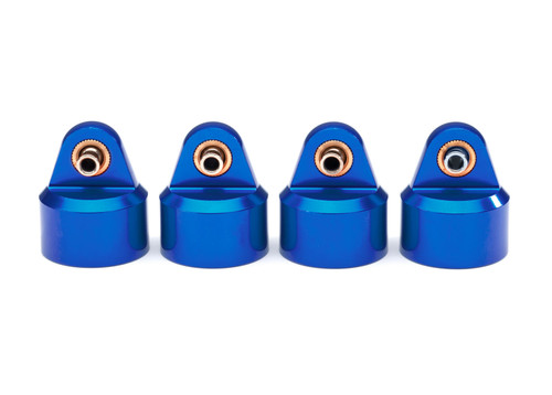 Traxxas GT-Maxx Aluminum Shock Caps (Blue) (4) (TRA8964X)