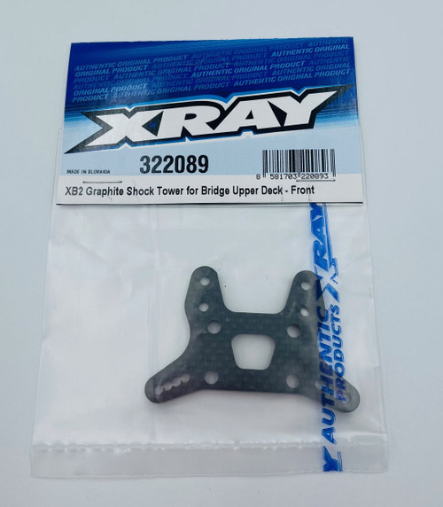 XRAY XB2 2024 Graphite Front Shock Tower (XRA322089) XRAY XB2 2024 Graphite Front Shock Tower (XRA322089)