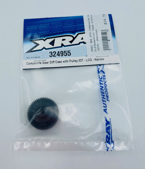 XRAY XB2 LCG Composite Gear Differential Case w/Pulley (53T) (Narrow) (XRA324955)