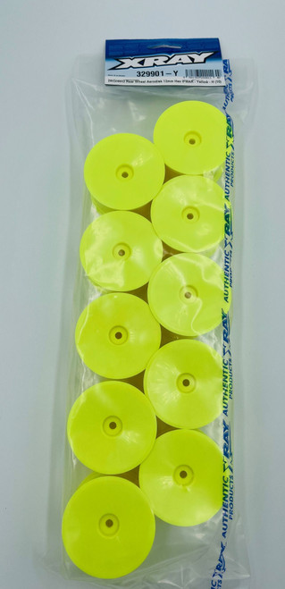 XRAY "Aerodisk" 2.2 Rear Buggy Wheels (Yellow) (10) (XB2/XB4) (Hard) w/12mm Hex (XRA329901-Y) XRAY "Aerodisk" 2.2 Rear Buggy Wheels (Yellow) (10) (XB2/XB4) (Hard) w/12mm Hex (XRA329901-Y)