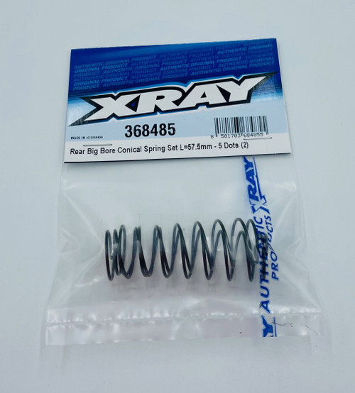XRAY 57.5mm Rear Big Bore Spring Set (2) (5 Dots) (XRA368485)