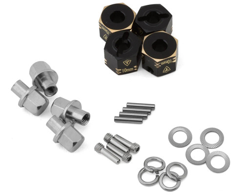 Treal Hobby Capra/SCX10 III 12mm Brass Extended Wheel Hex Adapters (4) (+10mm) (TLHTCAPRA-30) Treal Hobby Capra/SCX10 III 12mm Brass Extended Wheel Hex Adapters (4) (+10mm) (TLHTCAPRA-30)