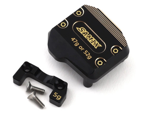 Samix SCX10 III Brass Differential Cover (Black) (SAMSCX3-4075) Samix SCX10 III Brass Differential Cover (Black) (SAMSCX3-4075)