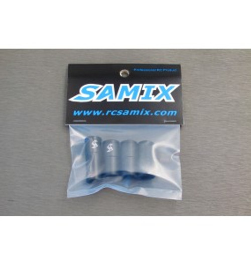 Samix SCX10 III Aluminum Outer Driveshaft Set (Black) (SAMSCX3-6045L-BK)