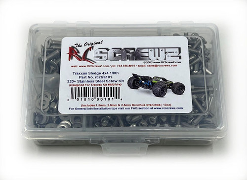 RC Screwz Traxxas Sledge 4x4 Stainless Steel Screw Kit (RCZTRA101)