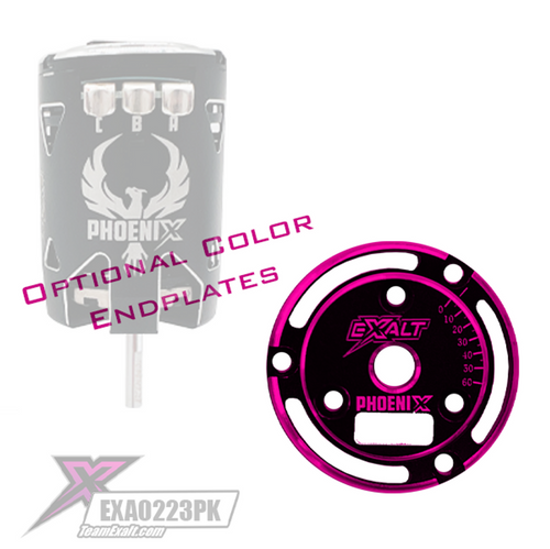 Exalt Black Phoenix Endplate w/ (Pink) Chamfered Edges (EXA0233PK)