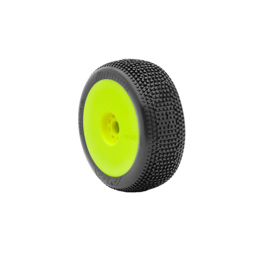 AKA Impact 1/8 Buggy Pre-Mounted Tires (2) (Yellow) (Soft - Long Wear) (AKA14007XRY) AKA Impact 1/8 Buggy Pre-Mounted Tires (2) (Yellow) (Soft - Long Wear) (AKA14007XRY)