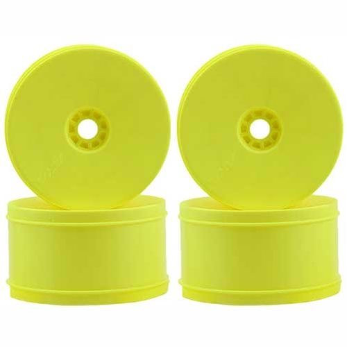 AKA EVO 1/8 Truggy Standard Offset Wheels (4) (Yellow) (AKA24102Y) AKA EVO 1/8 Truggy Standard Offset Wheels (4) (Yellow) (AKA24102Y)