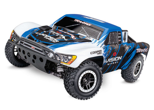 Traxxas Slash 4x4 VXL Brushless 1/10 4WD RTR Short Course Truck (Vision) (Clipless) w/TSM & TQi 2.4GHz Radio (TRA68286-4-VISN) Traxxas Slash 4x4 VXL Brushless 1/10 4WD RTR Short Course Truck (Vision) (Clipless) w/TSM & TQi 2.4GHz Radio (TRA68286-4-VISN)