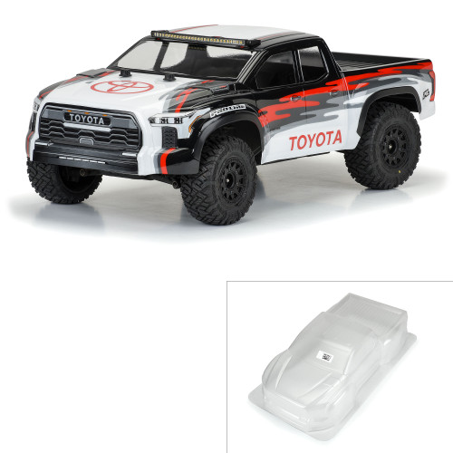 Pro-Line 2023 Toyota Tundra TRD Pro Short Course Body (Clear) (PRO3614-00) Pro-Line 2023 Toyota Tundra TRD Pro Short Course Body (Clear) (PRO3614-00)