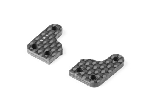 XRAY XB2/XT2 Graphite Steering Block Extension Plate (2) (3-Dot) (XRA322296)
