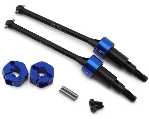 Hot Racing Arrma Grom HD Steel Rear Drive Shaft Set (Blue) (2) (49.5mm) (HRAGRM288XR) Hot Racing Arrma Grom HD Steel Rear Drive Shaft Set (Blue) (2) (49.5mm) (HRAGRM288XR)